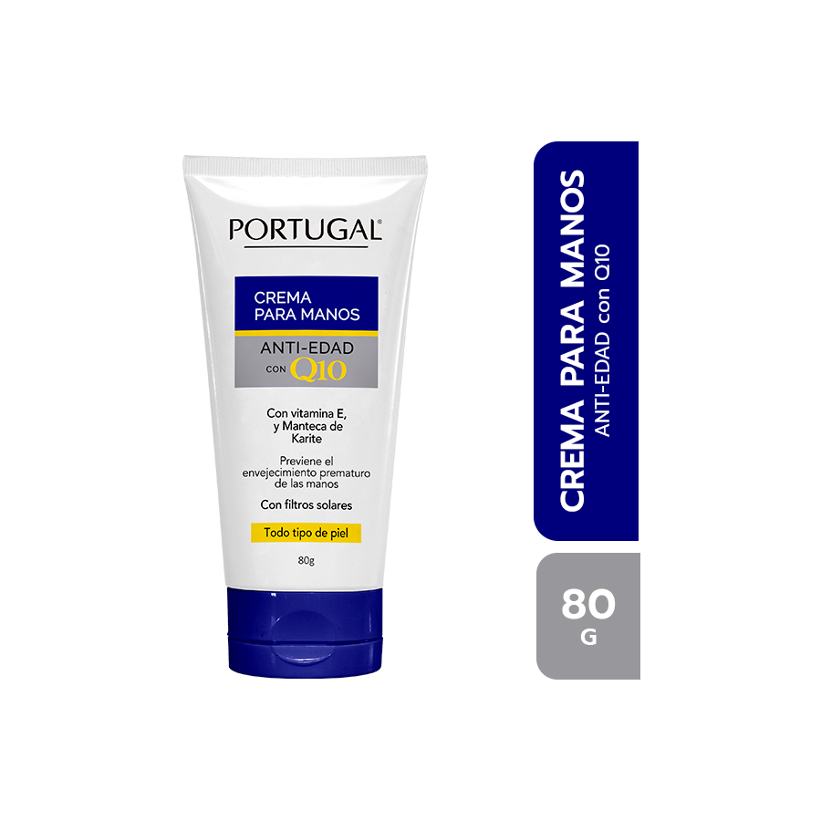 Crema de Manos Antiedad con Q10 Portugal – Frasco 80 G